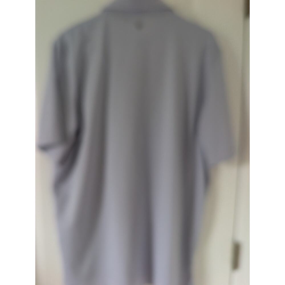 Stitch Golf Blue Pink Striped Polo Shirt Logo Button Short Sleeve Men's MED - Picture 2 of 8